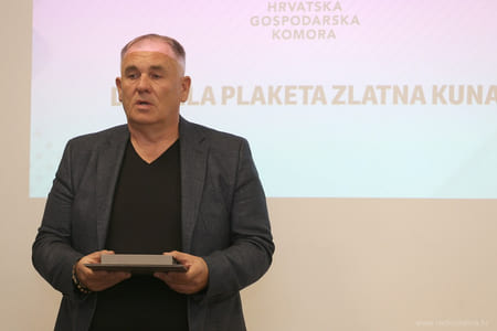 Direktor Ivan Matić na dodjeli nagrade ZLATNA KUNA
